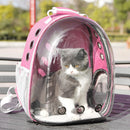 Pet Travel Carrier Transparent Space Capsule Cat Bubble Backpack (Pink)