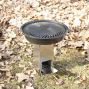 Stainless Steel Folding Wood Stove Outdoor Camping Picnic Burning Rocket Stove