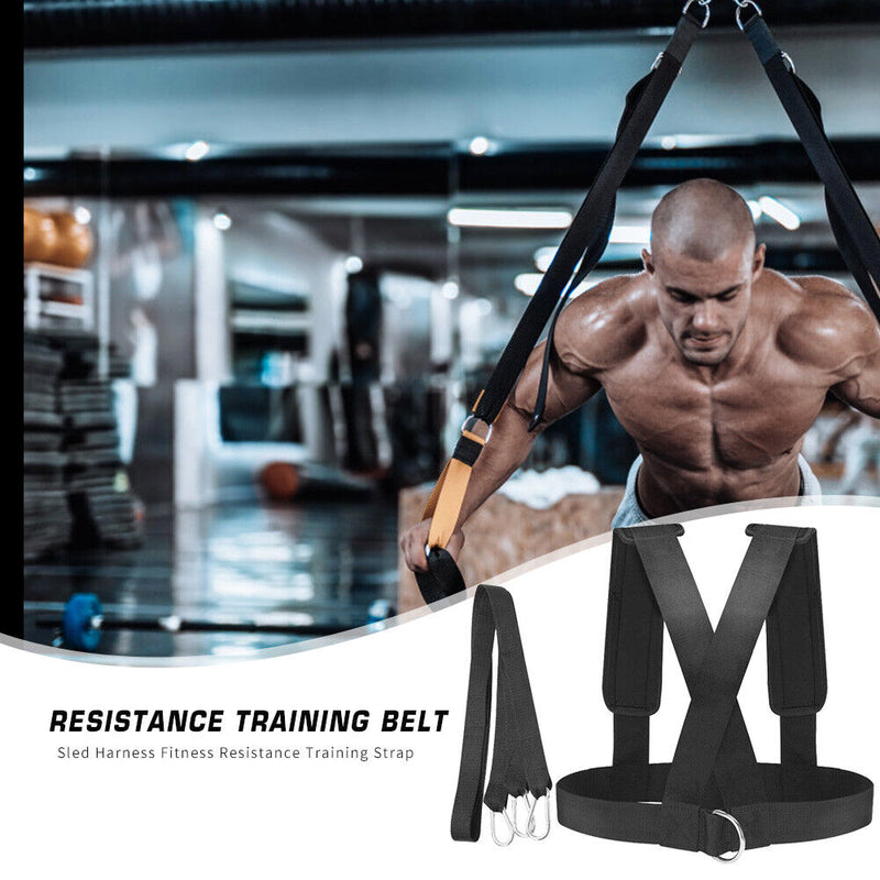 Sled Harness Fitness Resistance Training Strap Speed Exercise Shoulder Belt
