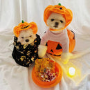 Adjustable Soft Halloween Pet Cat Pumpkin Headdress Cute Dog Decorative Wig Hat