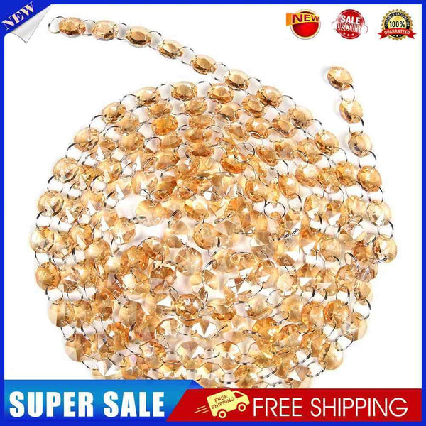 14mm Crystal Glass Diamond Colorful Octagonal Beads Wedding Party Home Decor