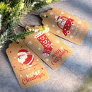 Kraft Paper Santa Claus Gift Wrapping Kraft Tag Hang Tags Christmas Labels