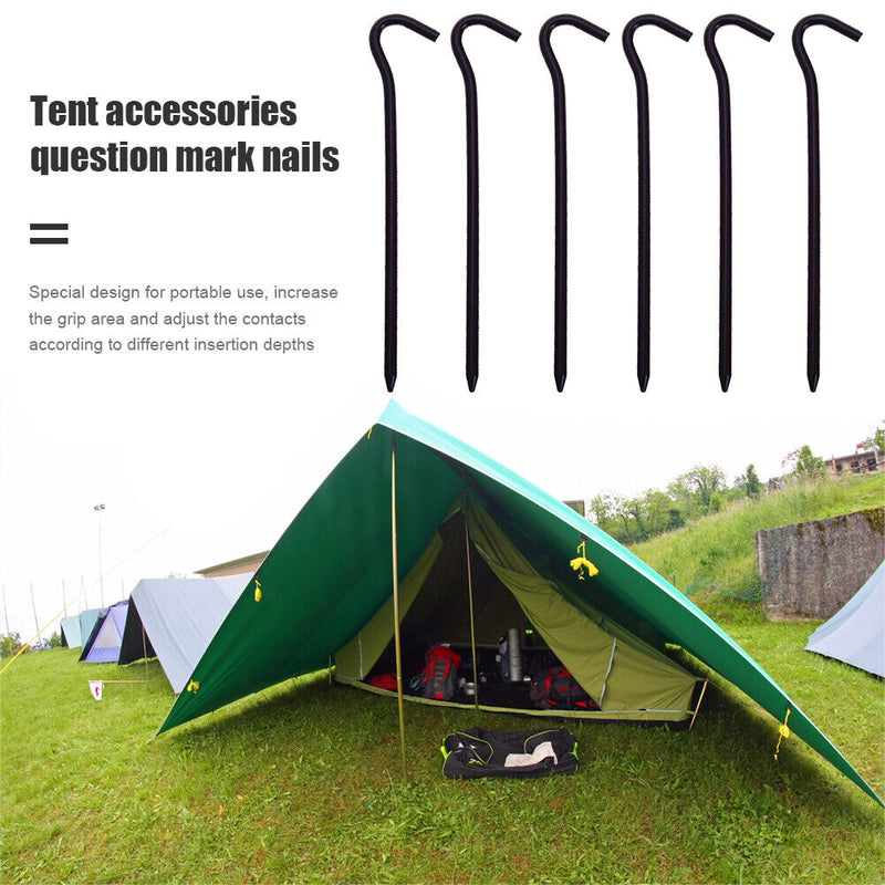 6x Portable Camping Tent Nail Anchors Ground Fixing Nail Stake Outdoor Equipm