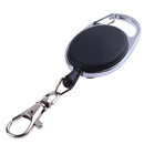 Nylon Rope Recoil Ring Outdoor Survival EDC Retractable Key Chain with Clip