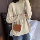 Women Letters Chain Crossbody Bags PU Leather Shoulder Messenger Mini Handbags