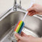 Detachable Rainbow Water Bottle Cup Mug Glass Washing Brush Cleaning Sponge C8L6