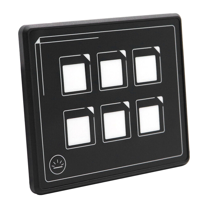 SP5106 6P Waterproof Panel Box Kit LED Push Button Switch Panel for Car Marine