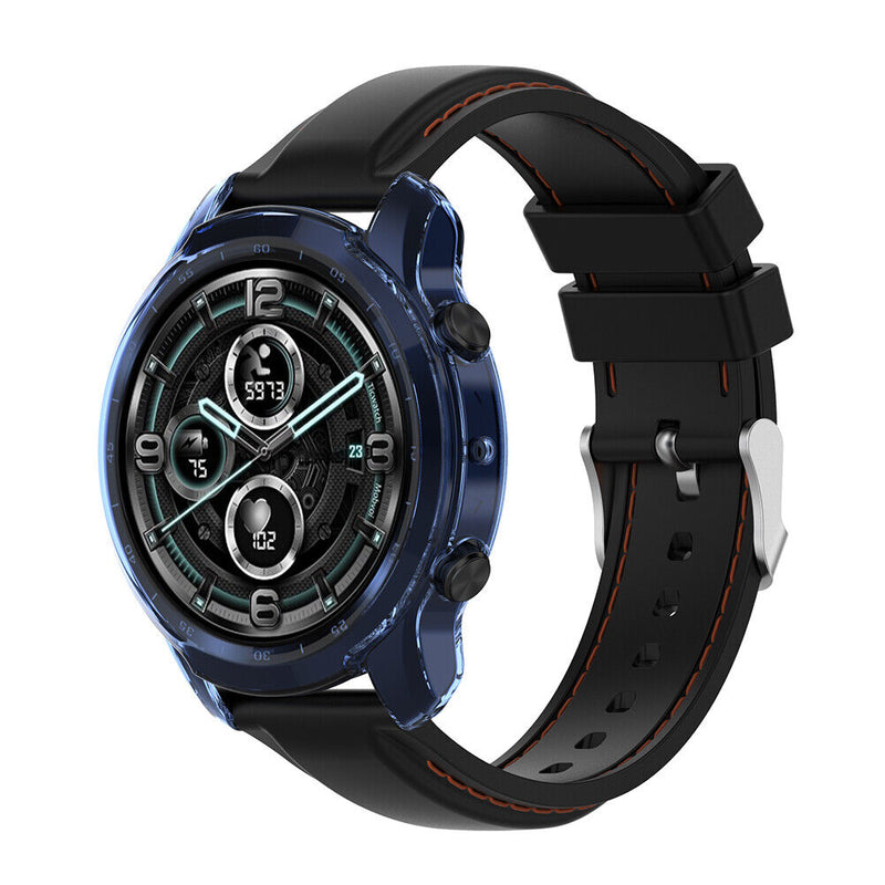 Soft TPU Case for TicWatch Pro 3 Pro 3 Lite Smartwatch Accessories (Blue)