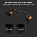2pcs Bike Handlebar Tape Ring Anti-Skid Bicycle Handle Strap Sleeve (Black)