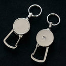 Elastic Steel Wire Rope Key Chain Recoils Retractable Keychain Lost Anti R4Y9