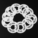 DIY craft Round Hangers hanging organizer clothing size dividers Baby clothes