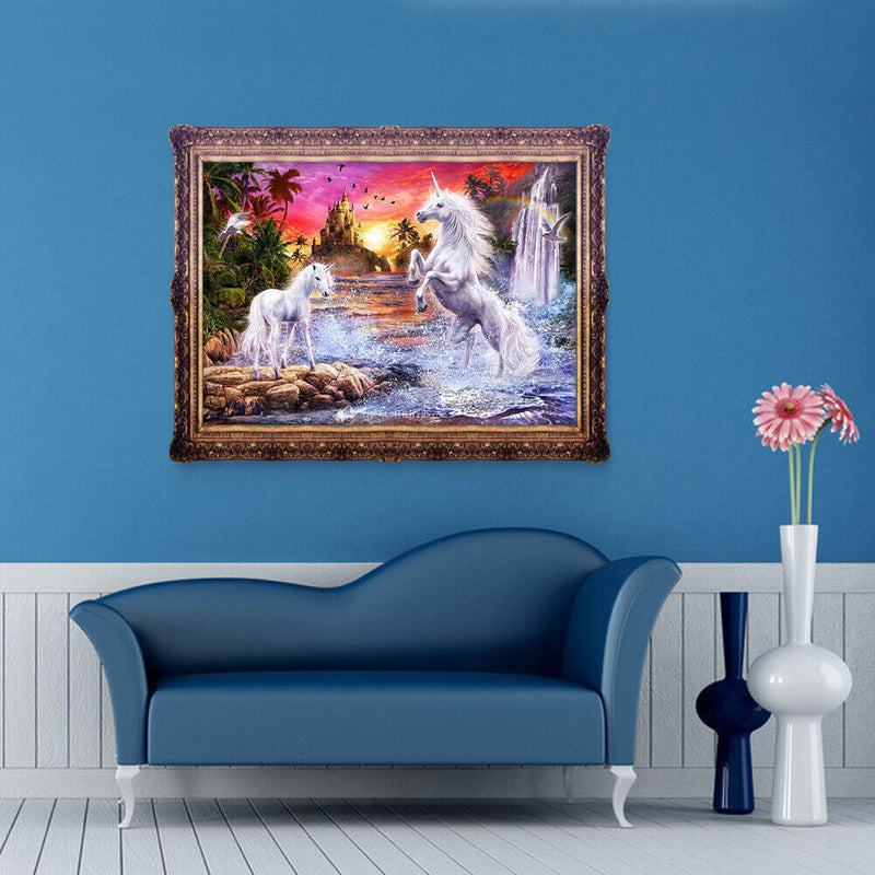 5D DIY Diamond Painting Fantasy Horse Cross Stitch Embroidery Rhinestones Newly