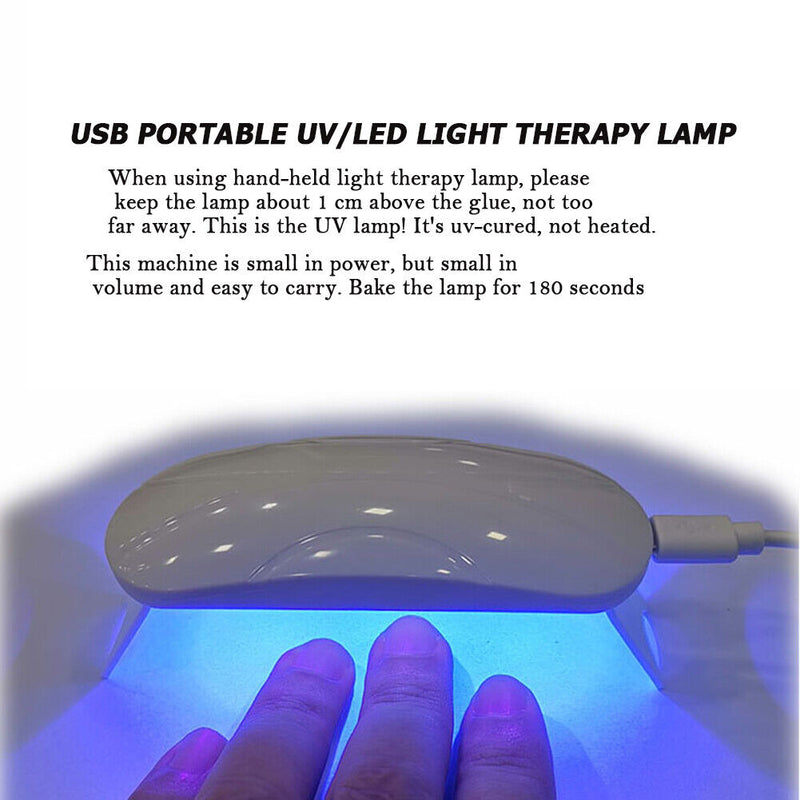 6W USB LED UV Lamp Nail Dryer Nail Gels Curing Gel Polish Manicure Machine Newly