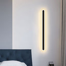 Modern Long Wall Light Home Living Bedroom Background Sconce Light (Black) Newly
