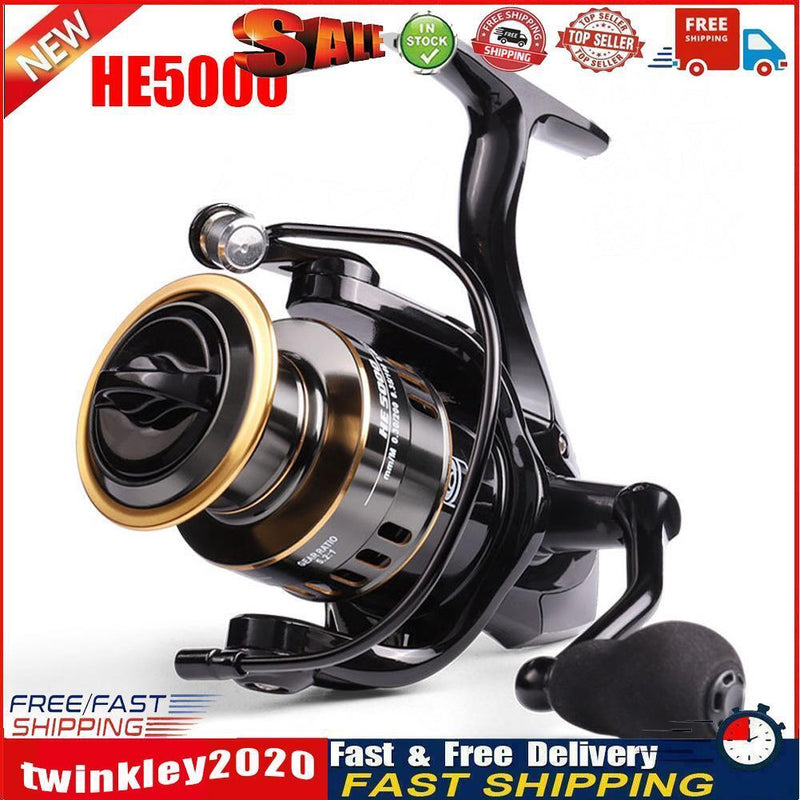 Metal Spool 5.2:1 Spinning Reel Drag Line Spool Fishing Tackle (HE5000) Newly
