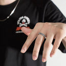 Gifts Hip Hop Wood Crack Trendy Rock Punk Rings Mens Ring Opening Adjustable