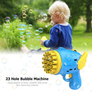 Semi-Automatic Bubble Making Toys Electric Soap Bubble Machine (B Blue)