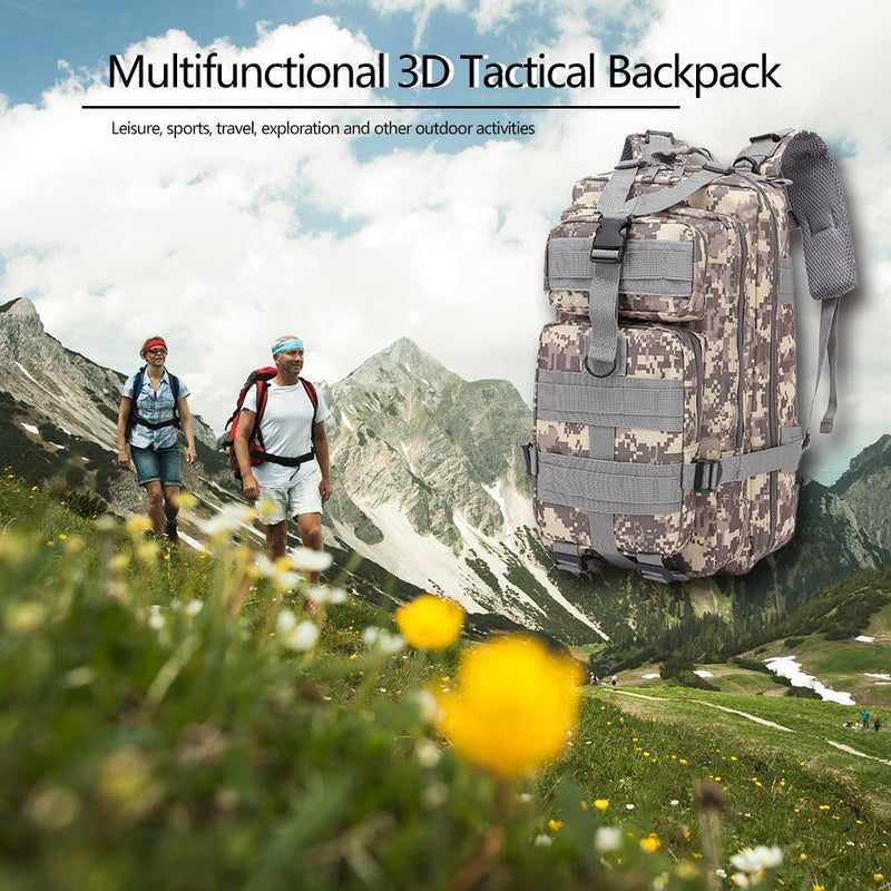 30L Outdoor Sport Waterproof Backpack Large Capacity Storage Rucksack (ACU)