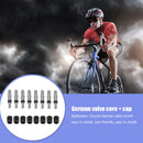 EP2 German Valve Cores with Caps for Bike Bicycle Inner Tube Parts Pack of