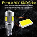 Wedge Signal Bulbs 12V 6000K T10 Signal Light Parking Lamp Car 5W5 LED Bulb