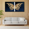 Handpainted DIY Golden Butterfly Oil Paint by Numbers Kit Pictures Craft Gi