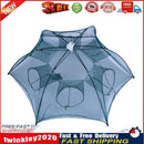 6/8 Holes Fishing Net Shrimp Cage Nylon Foldable Fish Cast Trap (6 Holes) Newly