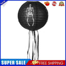 Black Skeleton Paper Lanterns Reusable for Hanging Pendant Horror Props (20