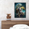 Frameless Oil Paint By Numbers Wolf DIY Canvas Picture Craft Kit for Home Newly