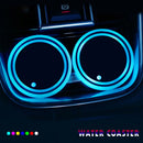 Cup Holder Lights, Car Coasters with 7 Colors Changing, LED Luminescent Pad