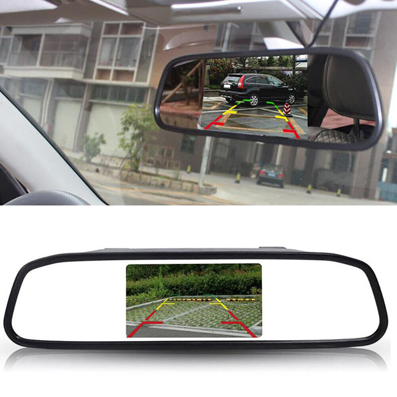 4.3 inch Car Mirror Monitor Auto Parking System with 8LED Rear View Camera Newly