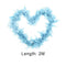 2M Christmas Tree Blue Feather Boa Strip Xmas Ribbon Wedding Garland Decor,`