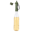 Drinking Water Filter Hiking Survival Water Purifier w/ Straw (Army Green) Newly