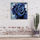 5D Full Drill Diamond Painting DIY Purple Rose Rhinestone Picture Decor Poster