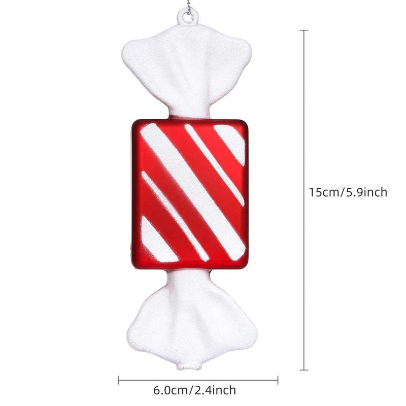15cm Candy Pendant PVC Artificial Lollipops Christmas Tree Hanging Ornament (D)