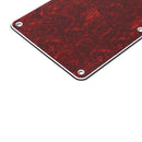 6 Holes Guitar Tremolo Cavity Cover Back Plate for ST SQ (Red Tortoise)