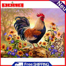 Full Embroidery Kits Golden Rooster Sunflower 11CT Stamped Needlework Home Decor
