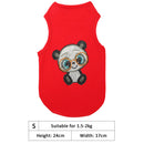 Breathable Clothing for Small Pets DIY Applique Diamond Printed Vest Clothes