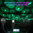 USB Car Atmosphere Blue Star Light Mini LED Projection Night Lamp Star P9V2
