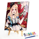 Rose Beauty Oil Paint By Numbers Kits Canvas Picture Wall Art DIY Craft Coloring