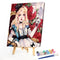 Rose Beauty Oil Paint By Numbers Kits Canvas Picture Wall Art DIY Craft Coloring
