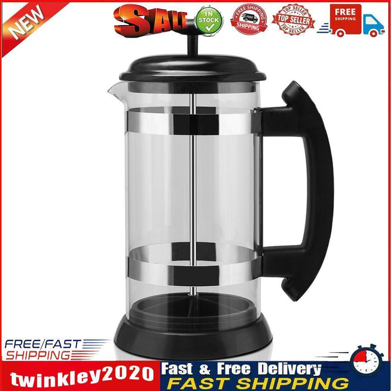 Stainless Steel 1000ml Tea Pouring Pot French Press Coffee Maker Kettle Newly
