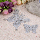 2 Butterfly Frame Metal Cutting Dies Scrapbooking Die Craft Decorative