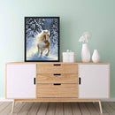 Horse Running in the Snow Diamond Painting Kits Full Round Drill Home Wall Decor