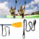 Elastic Canoe Paddle Leash Adjustable Tie Rope with Hook Rowing Boat Accessories