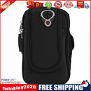 Sports Jogging Gym Armband Running Bag Mobile Phone Case Holder Bag (Black)