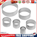 6pcs Stainless Steel Round Sugar Cutting Die Fondant Cake Mold Decor Tool