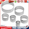 6pcs Stainless Steel Round Sugar Cutting Die Fondant Cake Mold Decor Tool