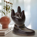 Incense Burner Ceramic Backflow Incense Cone Tower Home Decor (Buddha Hand)