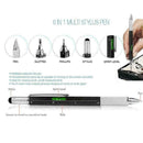 6 in 1 Multi-tools Pens Multifunction Ball-point Pen Y6F2 D8A2 Caliper L H3E6
