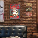 Metal Tin Sign Plaque Wall Wine Advertisement Posters Iron Painting (A)